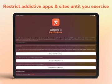 Run For Fun: Screen Time Focus iPad screenshot