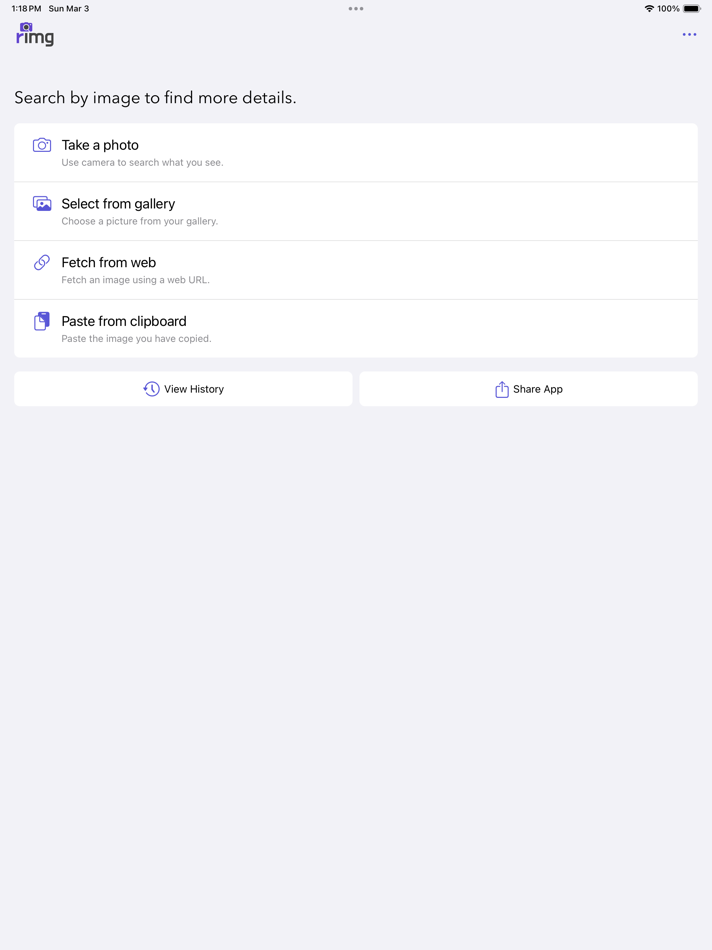 #1. Reverse Image Search – RIMG (iOS) By: Wios