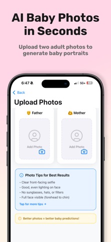 BabyBlend AI: Baby Generator iPhone screenshot