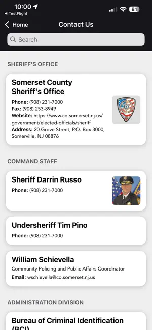 Somerset County Sheriff NJ screenshot 2