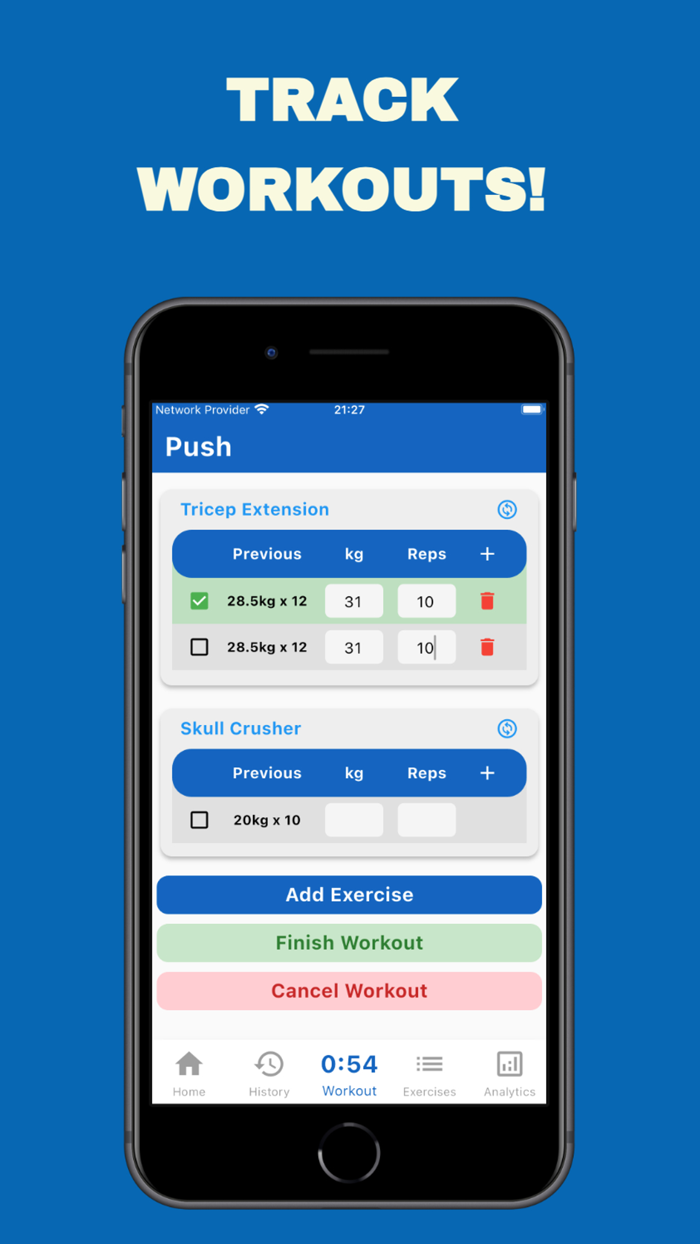 JackedFit Gym Workout Planner
