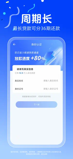 恒小融-信用贷款分期借钱平台 iPhone screenshot 4