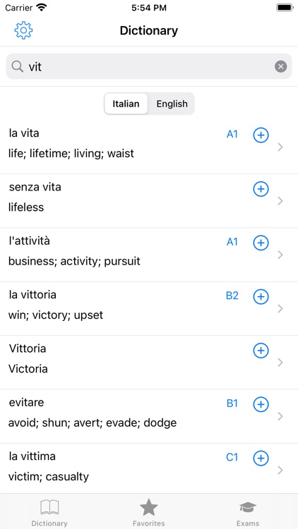 Italian Pro：dictionary tutor
