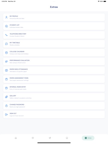 Golden Hills College, Elettil iPad screenshot