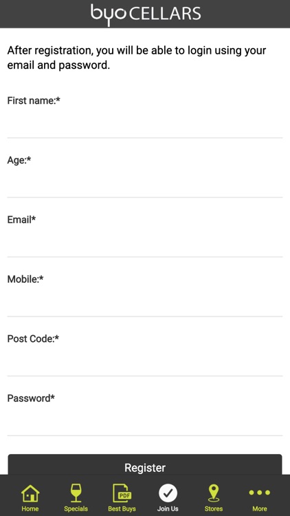 My BYO Cellars screenshot-3