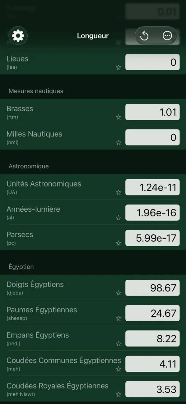 Screenshot #3 pour Convertisseur de Longueur Mila