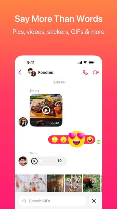 Screenshot #2 pour JusTalk - Chat vidéo et appels