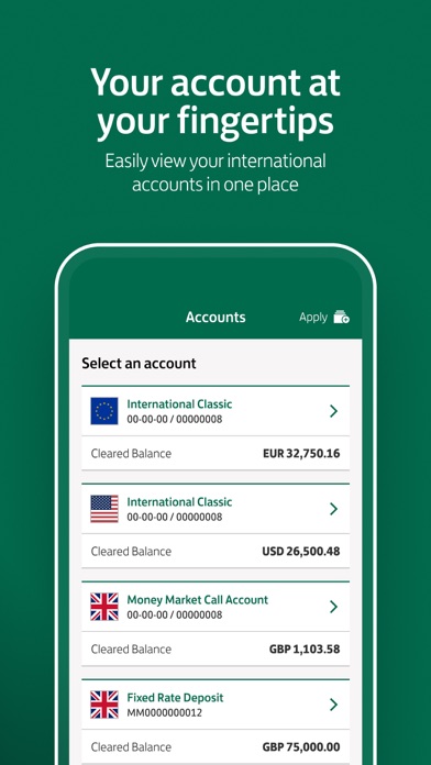 Lloyds Bank International Screenshot
