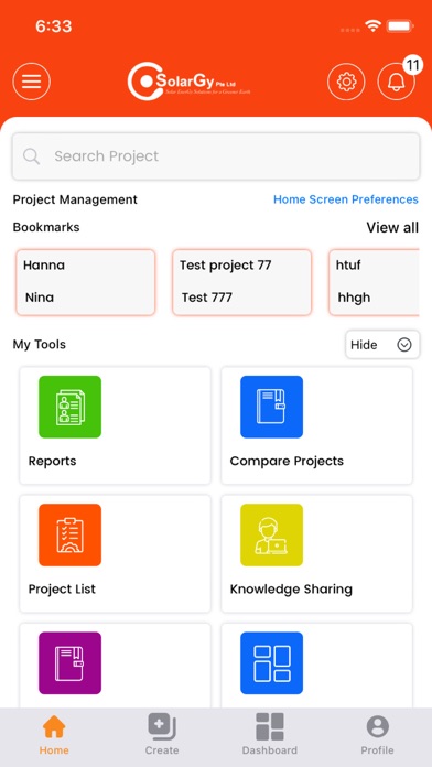 SLG ProjMgm Screenshot