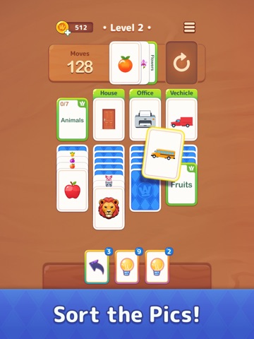 Word Deck Solitaire iPad screenshot