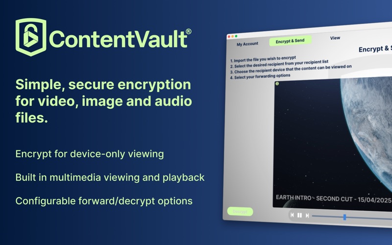 Content Vault app screenshot