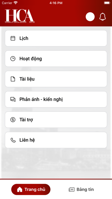 HCA Member Screenshot