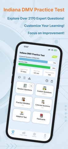 Indiana DMV Practice Test iPhone screenshot