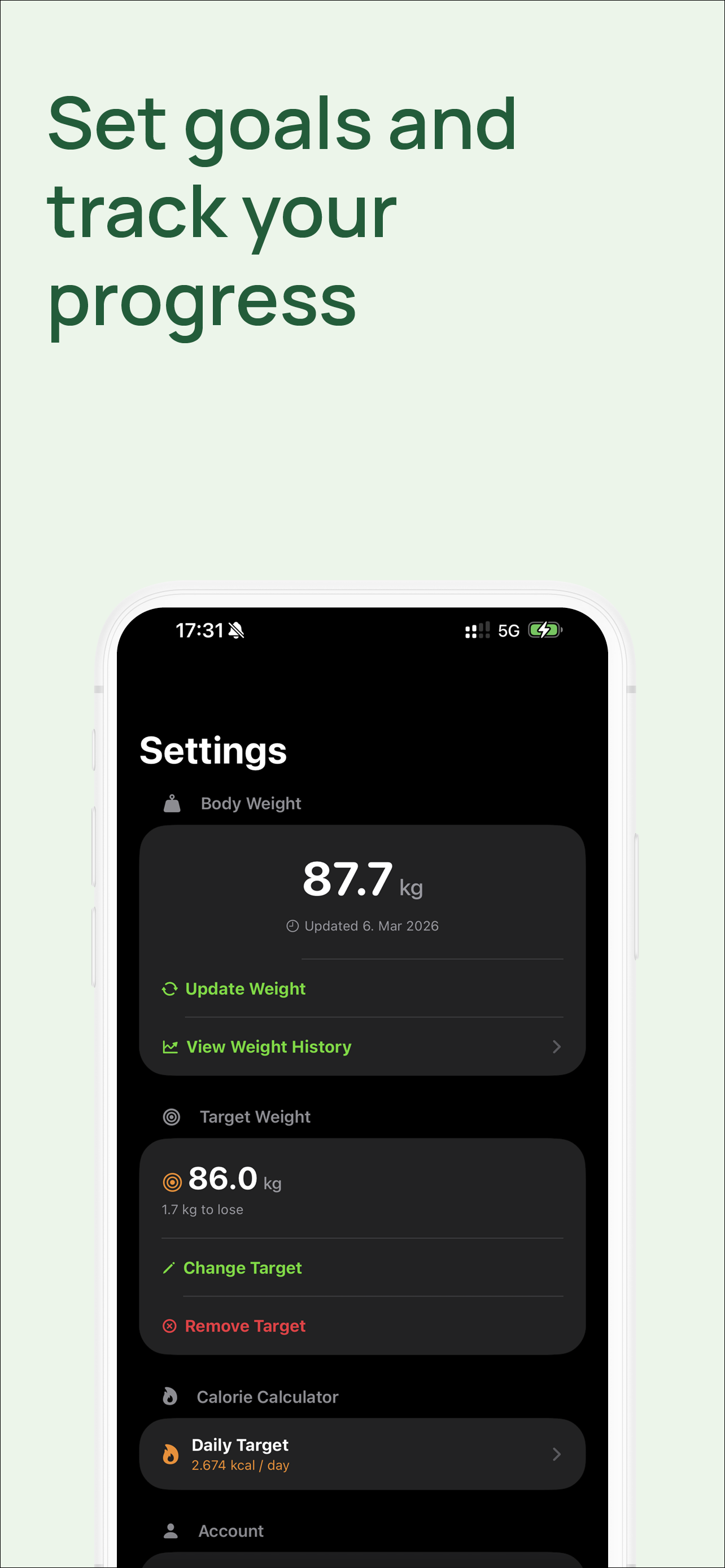 FAT Calorie Tracker
