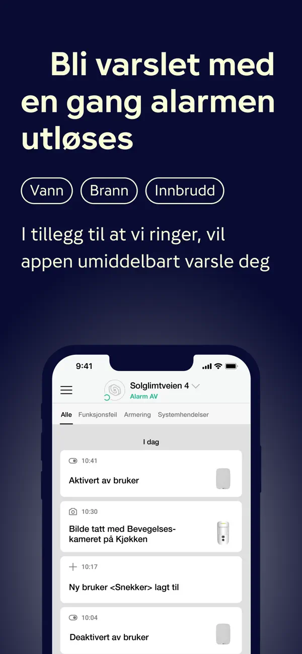 Screenshot #2 pour Gjensidige smart alarm