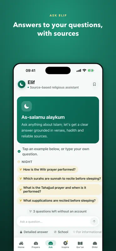 Elif: Prayer Times & Qur'an screenshot 6 of 9