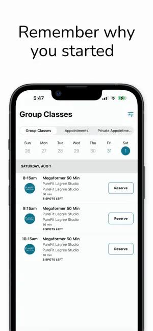 PureFit Lagree screenshot 3