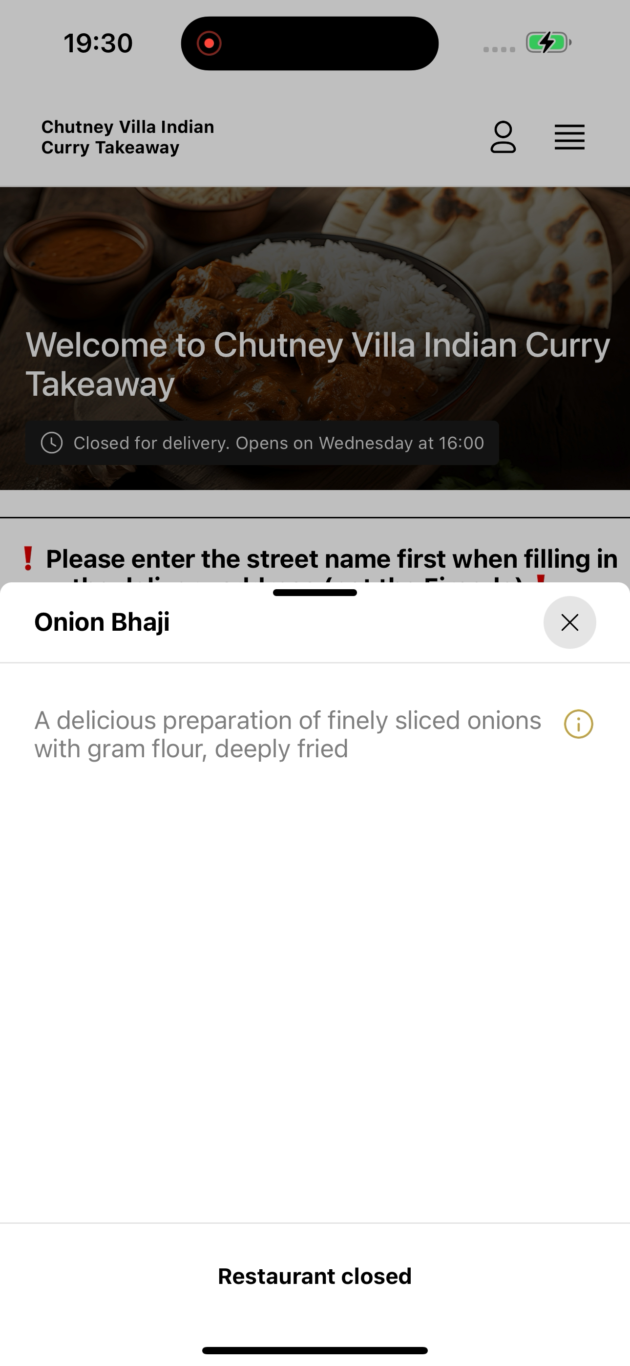 Chutney Villa Indian Curry screenshot 8