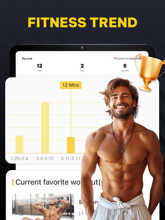Muscle Monster Workout Planner iPad screenshot 7 - Health & Fitness app