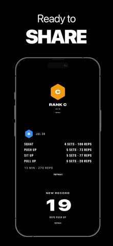 Tetsuo: Bodyweight workouts iPhone screenshot