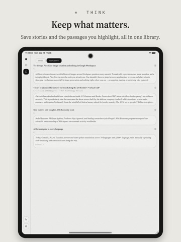 think - E-ink RSS Feed Reader iPad screenshot 5