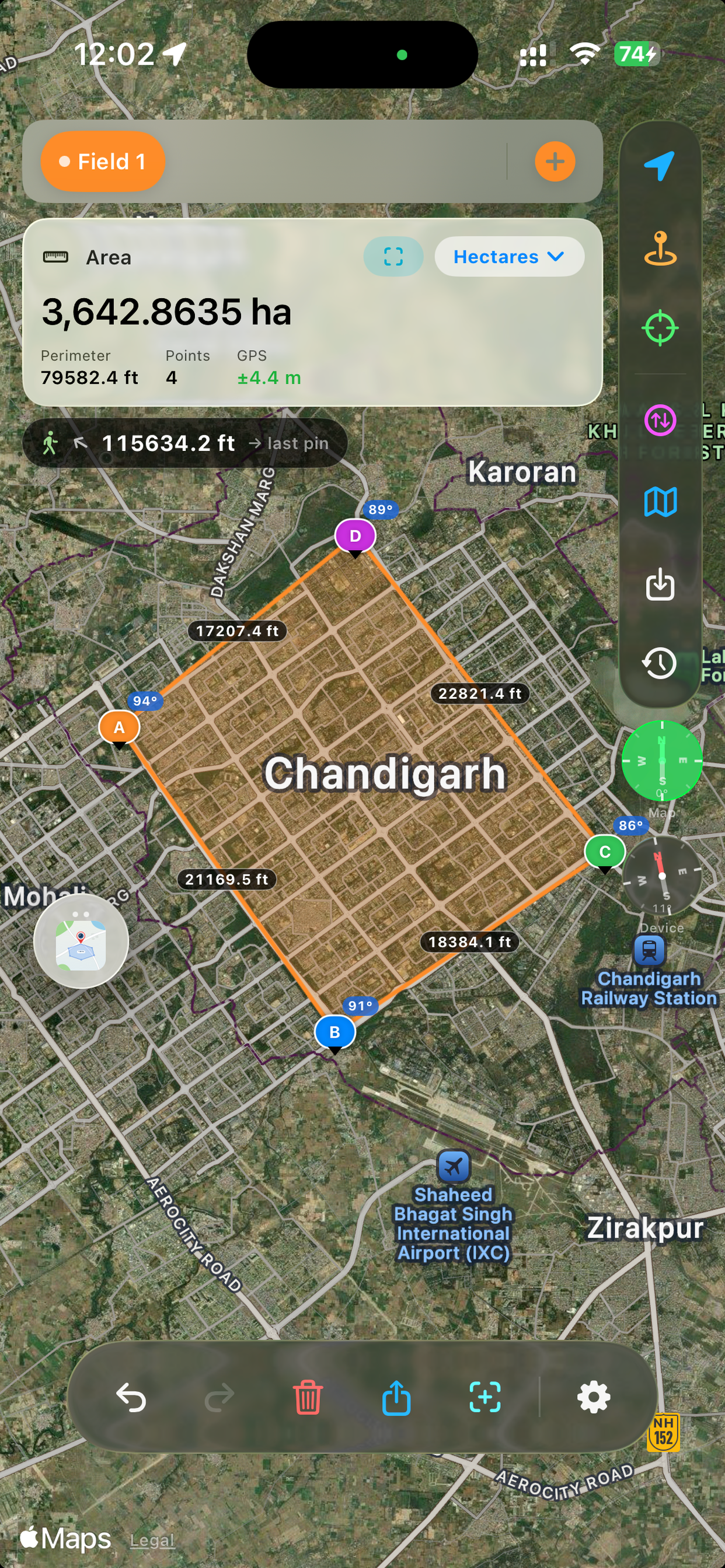 GPS Area & Camera screenshot 3