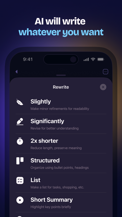 Letterly: AI Voice Note Taker Screenshot