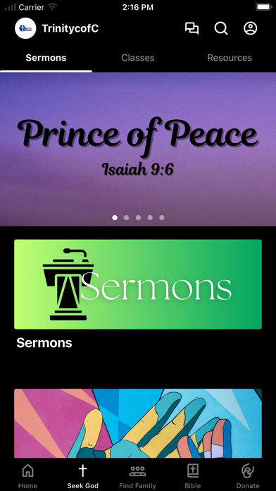 Trinity Church of Christ NPR iPhone screenshot 2 - Education app
