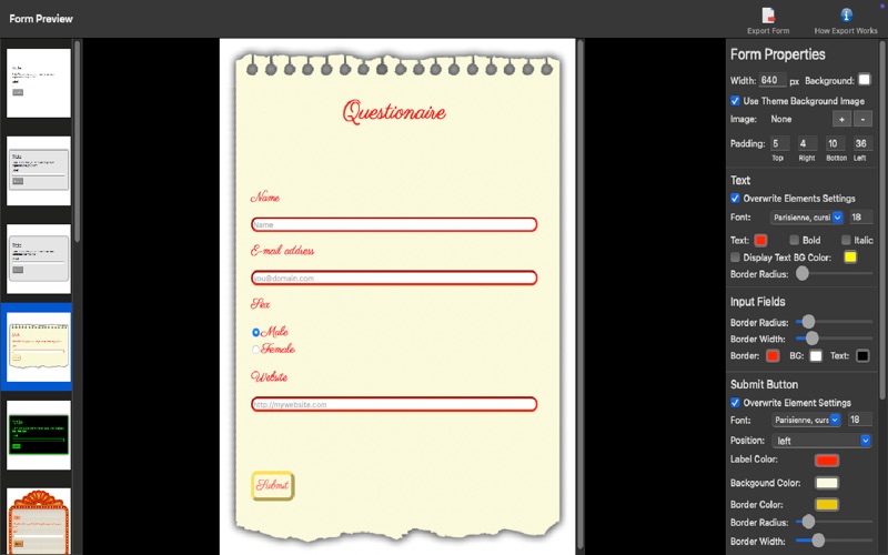 Screenshot #3 pour Forms - For HTML Forms