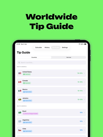 Tip Calculator Splitsy iPad screenshot
