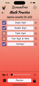 Math Practice (ScreenFree) screenshot #2 for iPhone