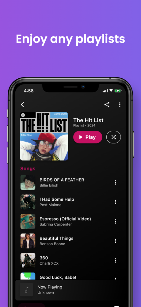 Youtify - Music & Playlists screenshot 7