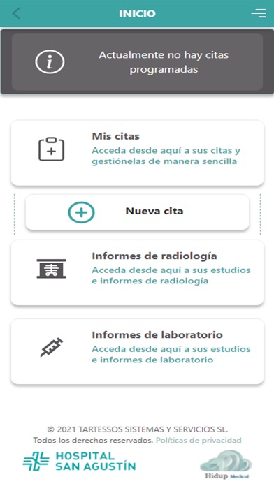 Hospital San Agustín Screenshot