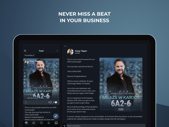 Global Prosperity Movement iPad screenshot 1 - Social Networking app