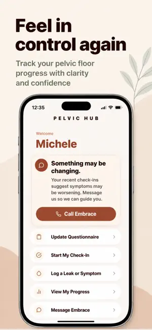 Embrace Pelvic Hub screenshot 3