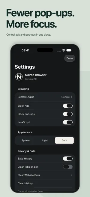 NoPop: Ad Block Browser screenshot 2