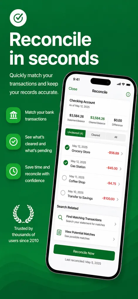 Checkbook - Accounts Tracker - Finance App | MWM