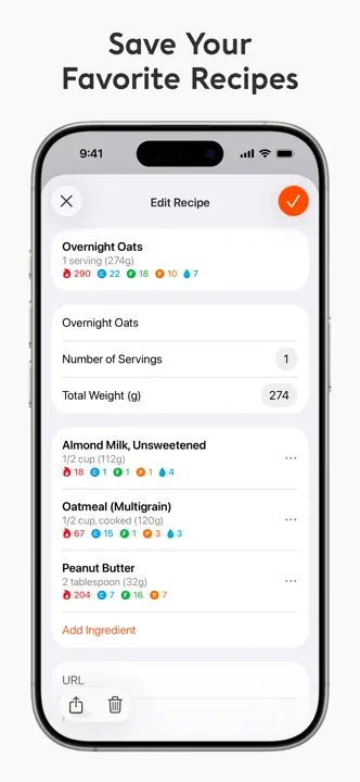 Nutrition Trackerのスクリーンショット（8/9）