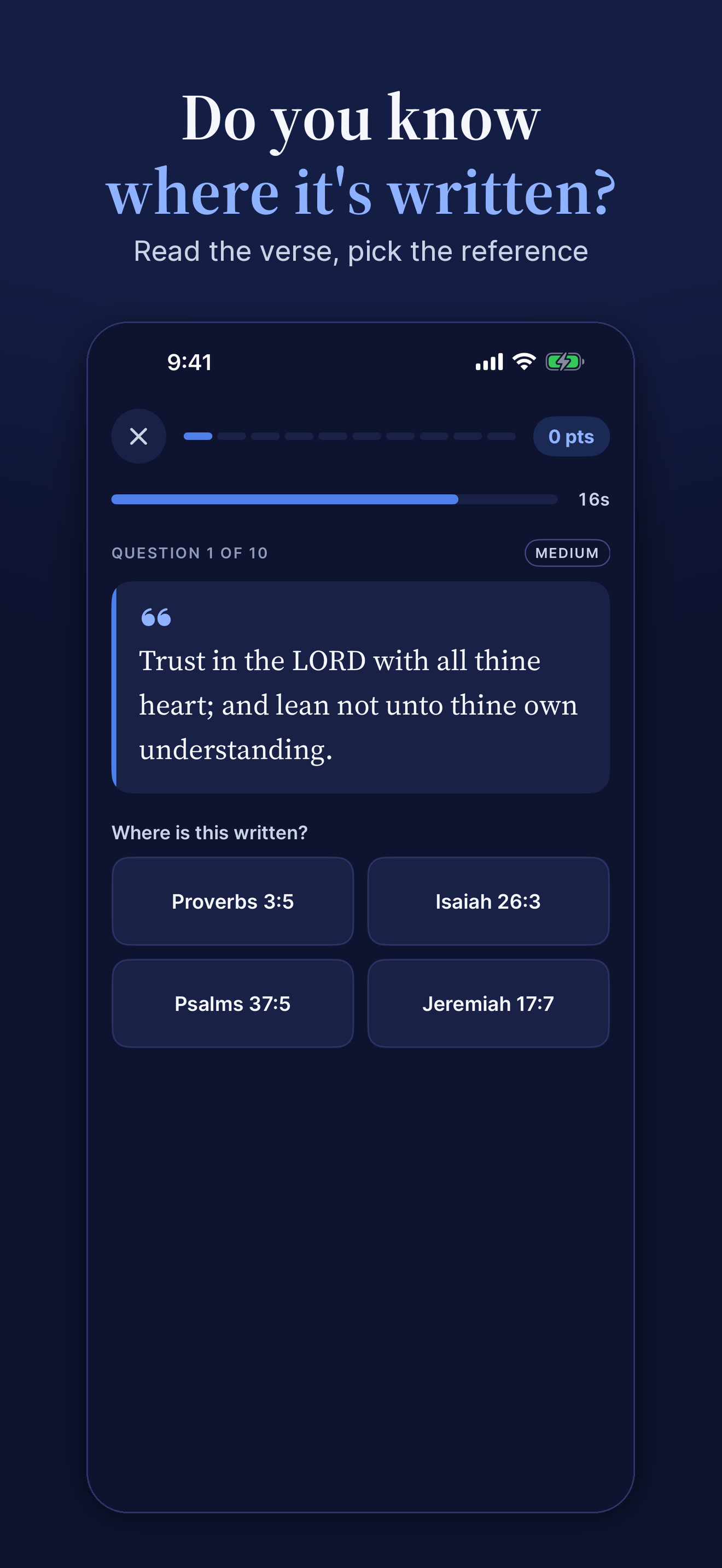 Bible Reference Game