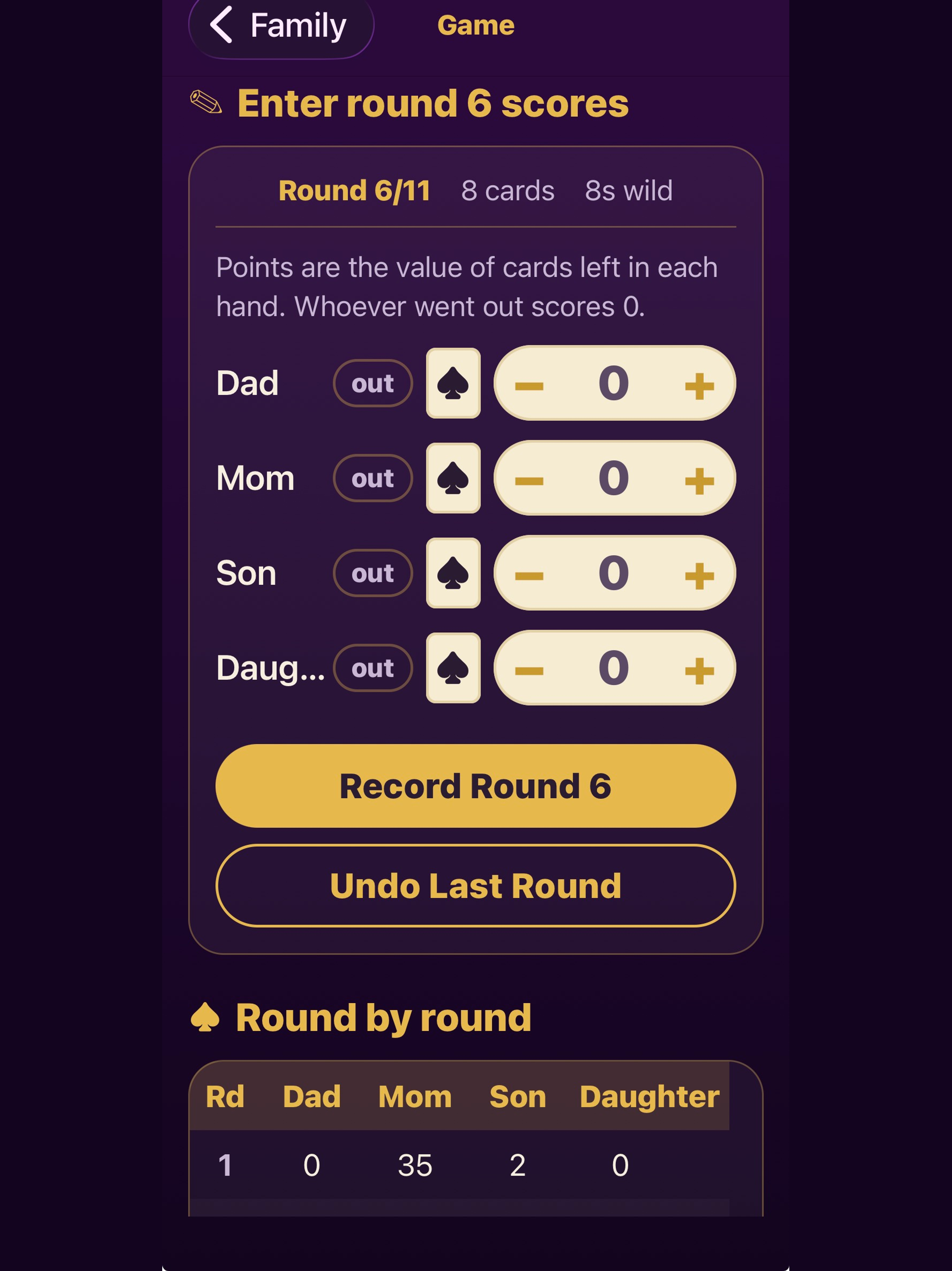 Five Crowns Group Scorekeeper screenshot 11