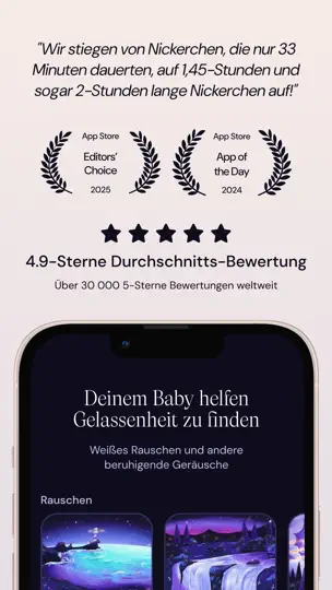 Screenshot von Napper: Schlafplan & Geräusche auf dem iPhone 3