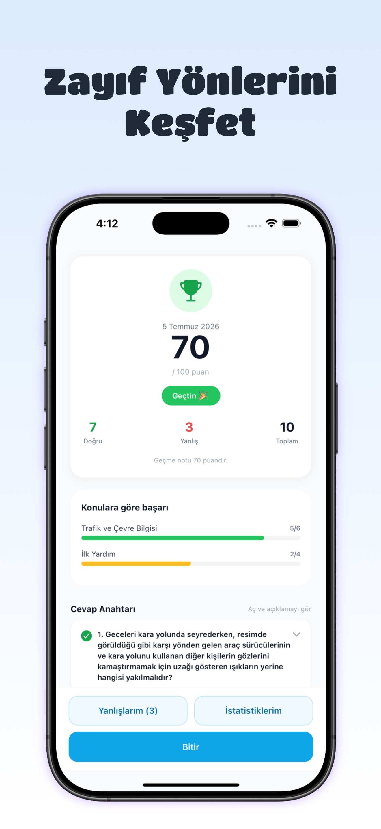 Ehliyetim: 2026 Ehliyet Sınavı screenshot 5