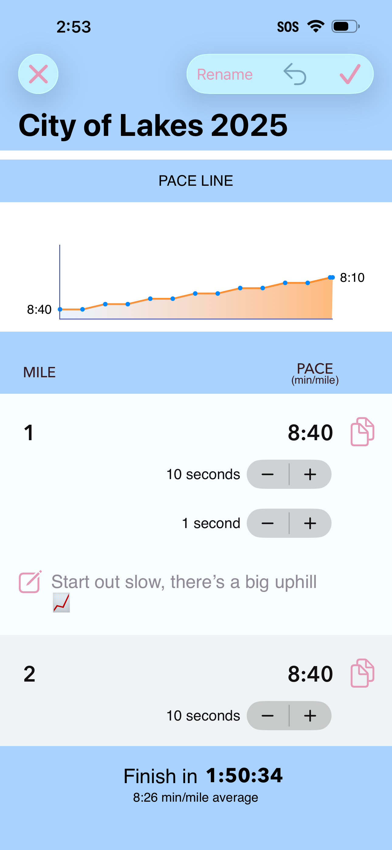 True Pace: Running Calculator