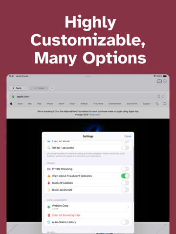 Glide: Browser, Web Navigator iPad screenshot