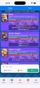 CR Merge Tactics Team Builder screenshot