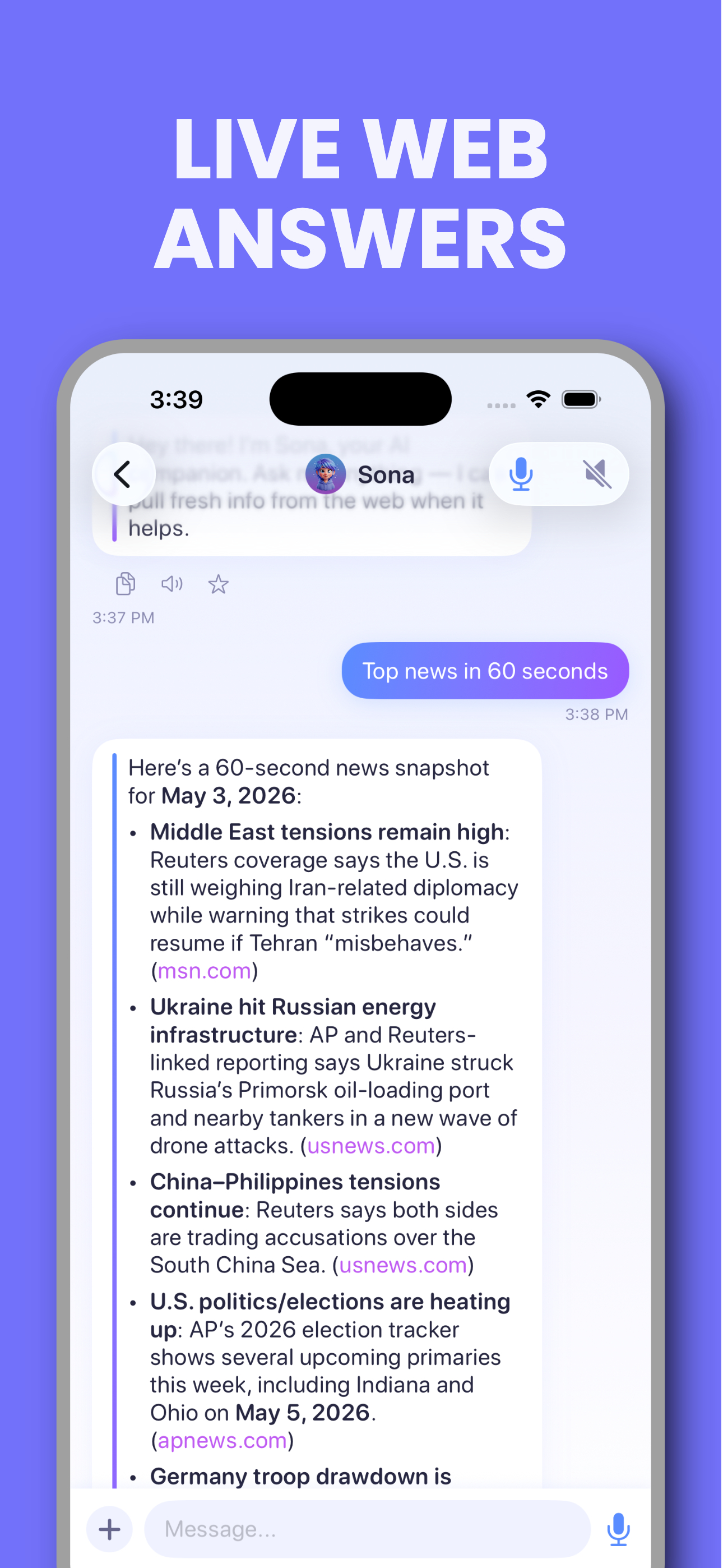 Sona: AI Chat Bot Assistant screenshot 6