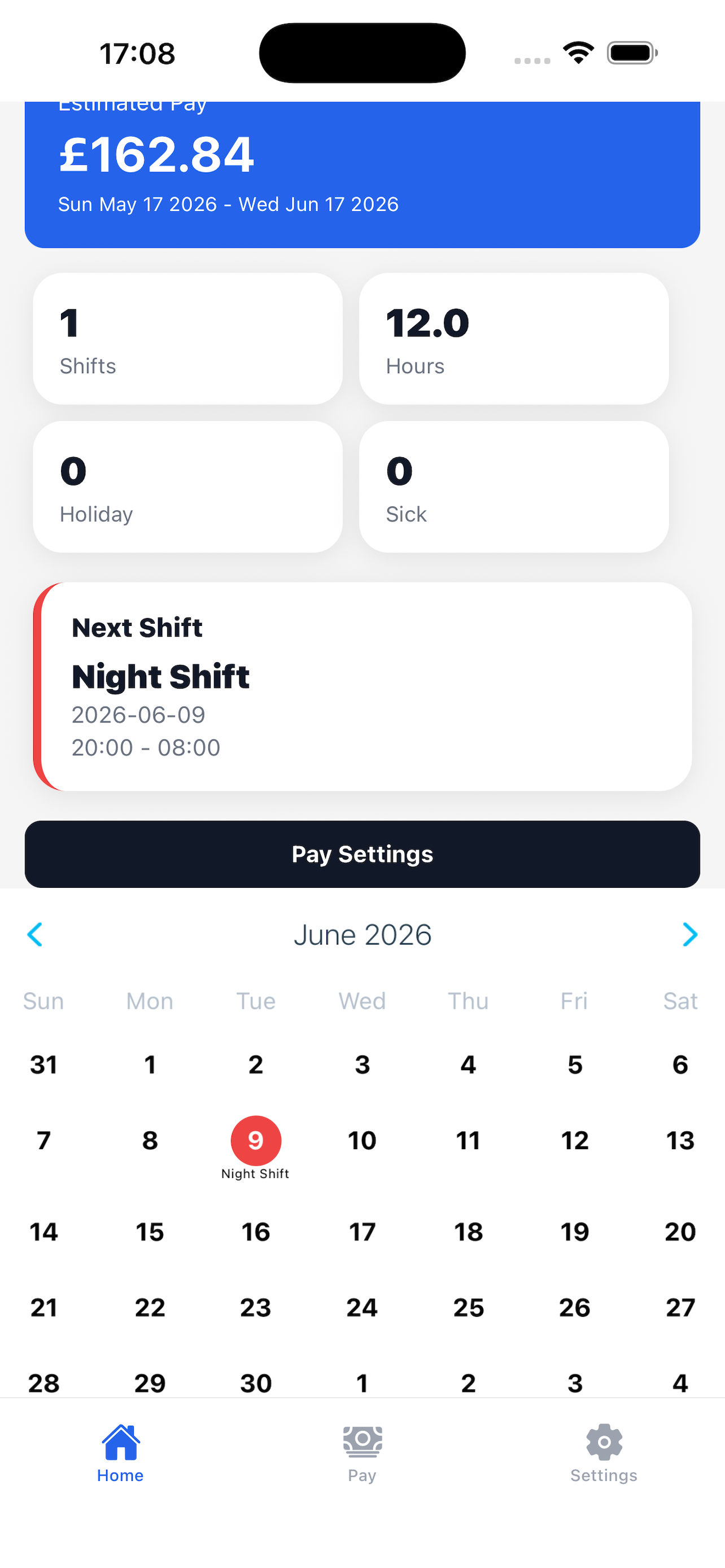 MeRota Planner screenshot 3