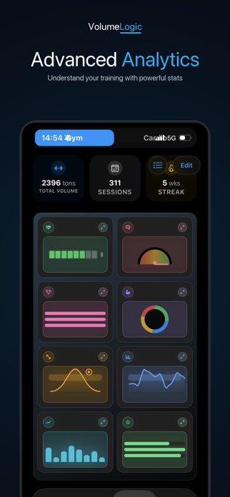 VolumeLogic - Workout tracker Screenshot 2 of 8