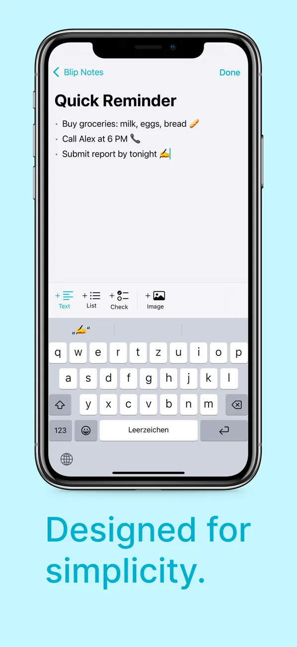 Screenshot #2 pour Blip Notes