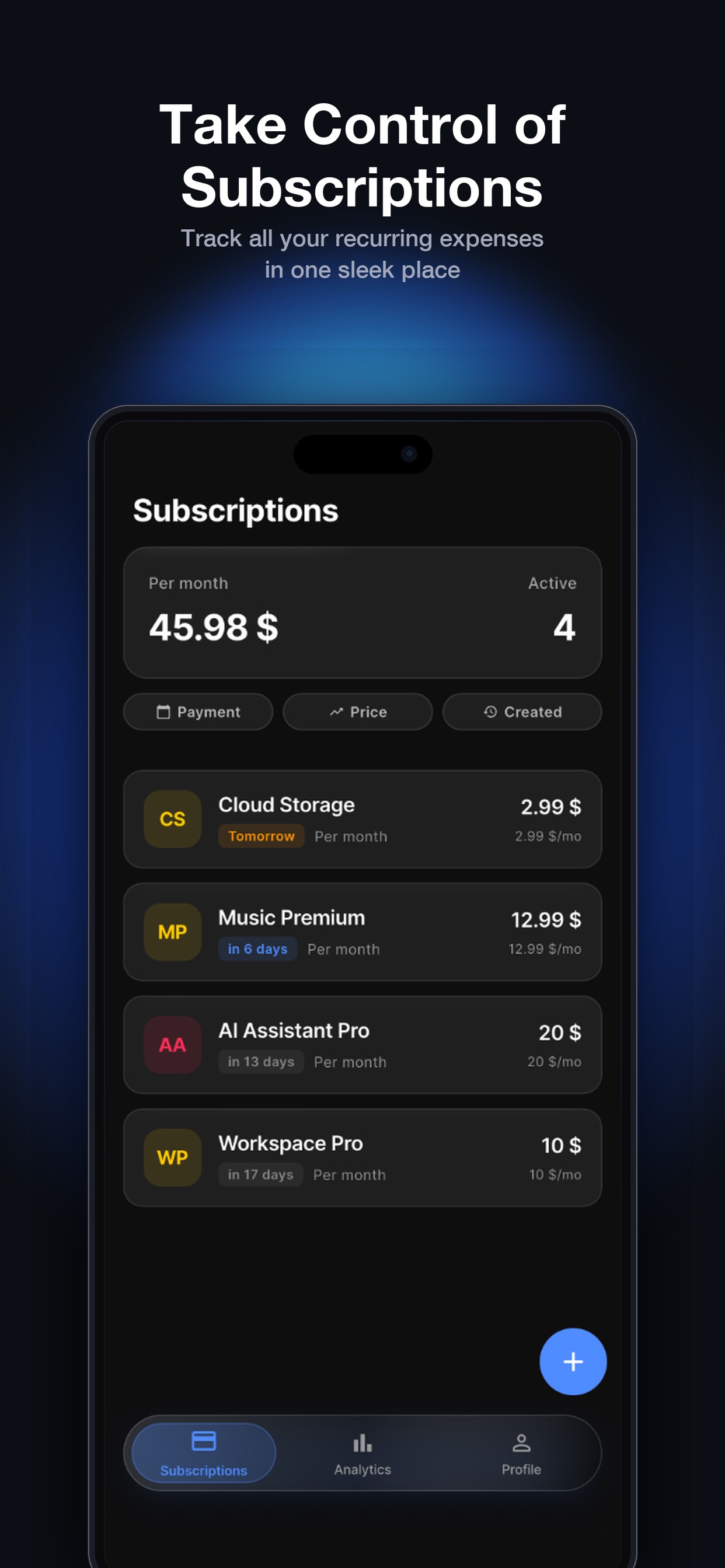 Screenshot 1 of NuBill: Subscription Tracker